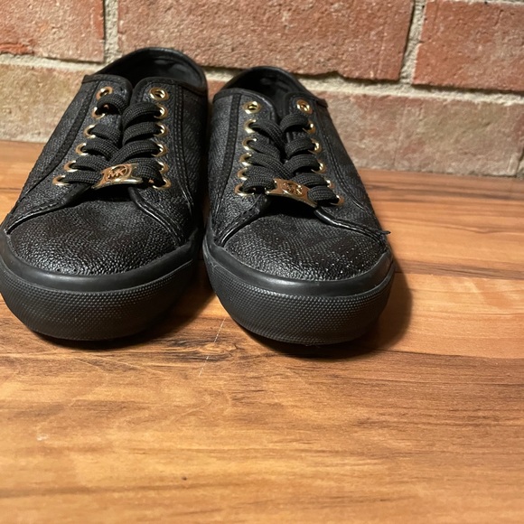Black and Rose Gold W/7 Michael Kors Sneakers - Picture 2 of 8